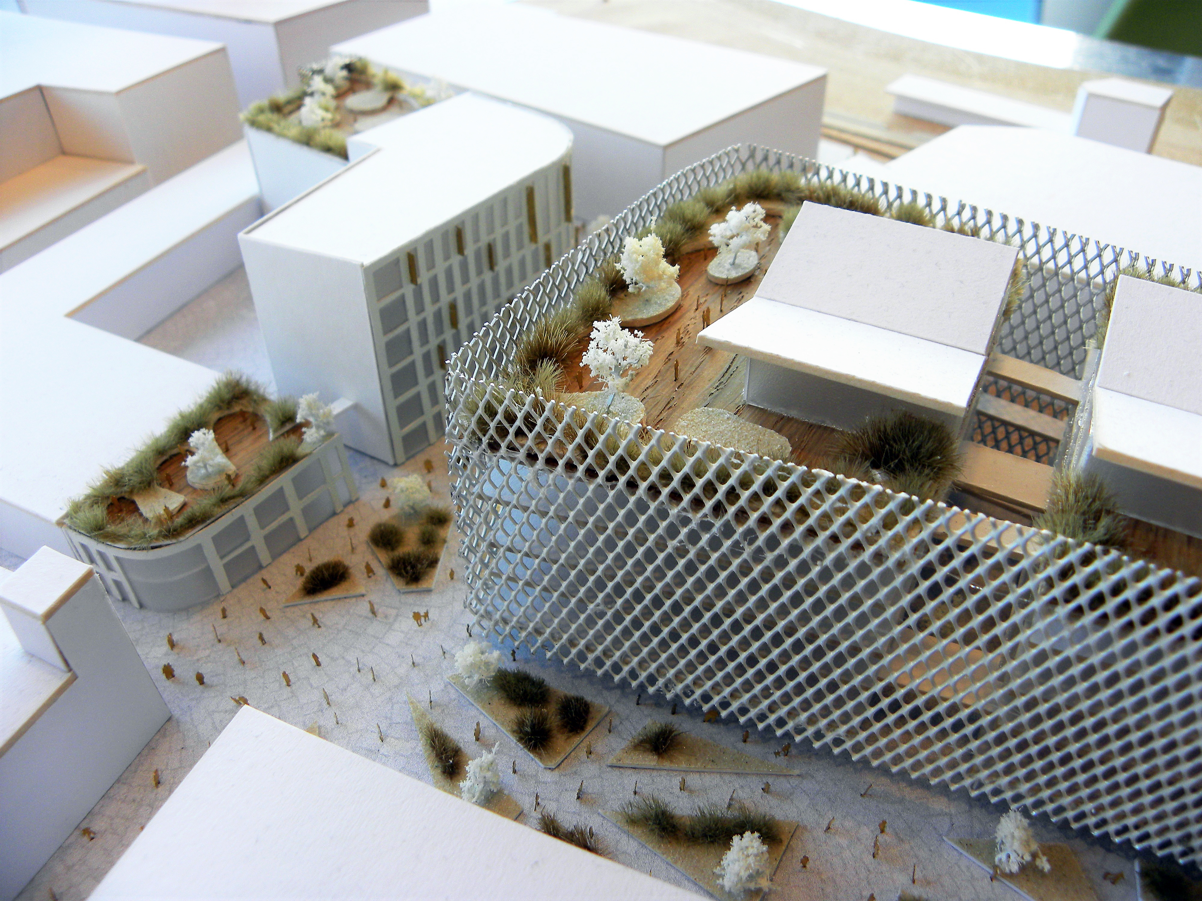 Scale model of a new building, plot 35 .